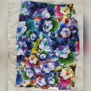 Floral pencil skirt